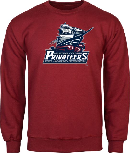 SUNY Maritime Fleece Crew SUNY Maritime Primary Mark - ONLINE ONLY