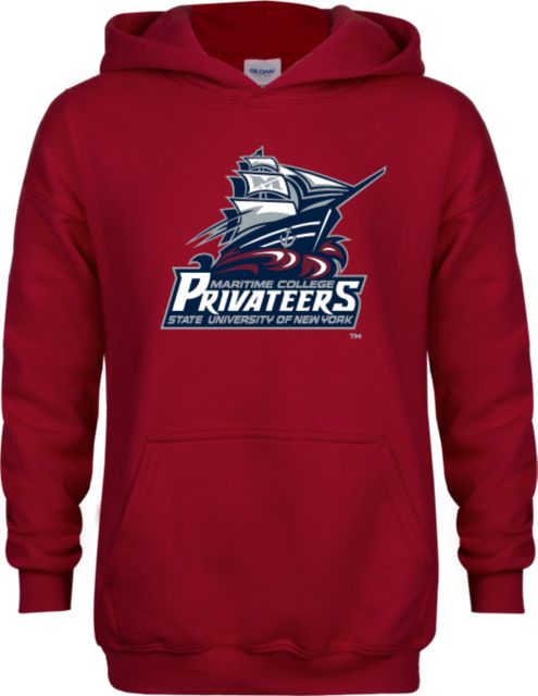 SUNY Maritime Youth Fleece Hoodie SUNY Maritime Primary Mark - ONLINE ONLY