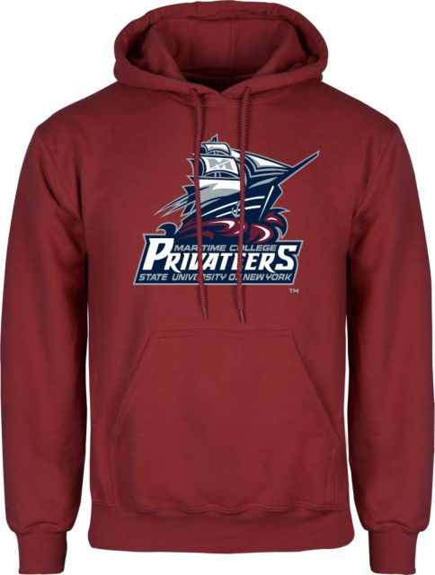 SUNY Maritime Fleece Hoodie SUNY Maritime Primary Mark - ONLINE ONLY