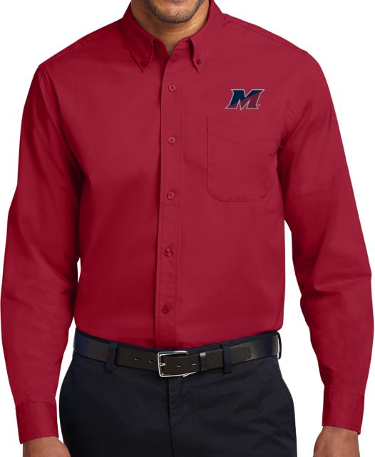 SUNY Maritime Twill Button Down Long Sleeve SUNY Maritime M Mark - ONLINE ONLY